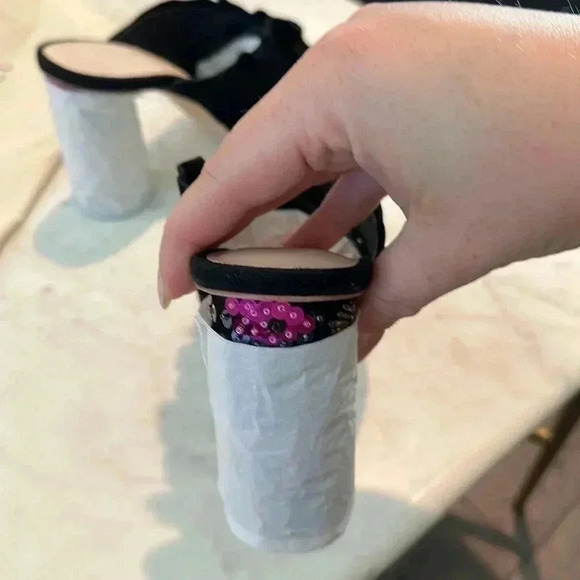 LOEFFLER RANDALL KAYA SUEDE/SEQUIN PUMP - Picture 5 of 16